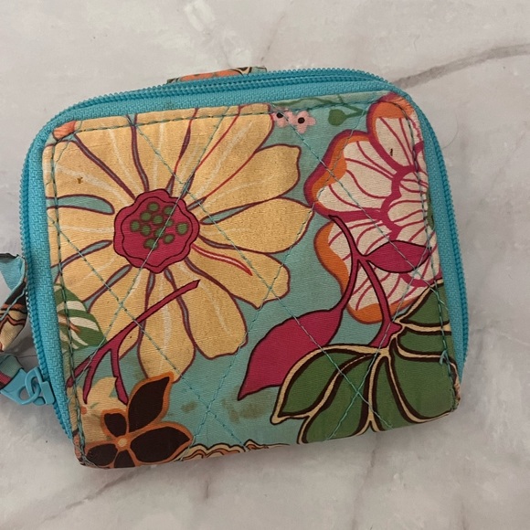 VERA BRADLEY TROPICAL SILK LIMITED EDITION KELLY AND WALLET SET - Picture 5 of 7